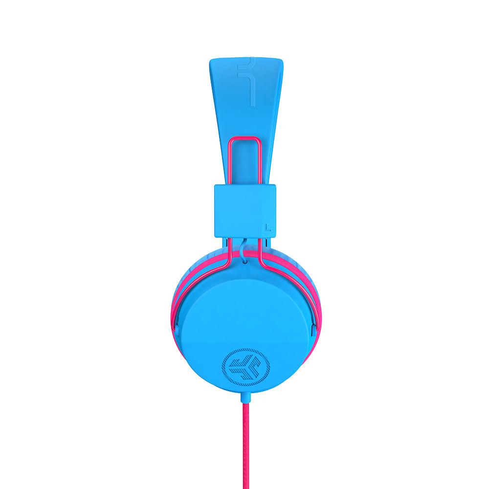 JBuddies Studio On-Ear Kids Wired Type-C Headphones Blue/Pink - Image 4