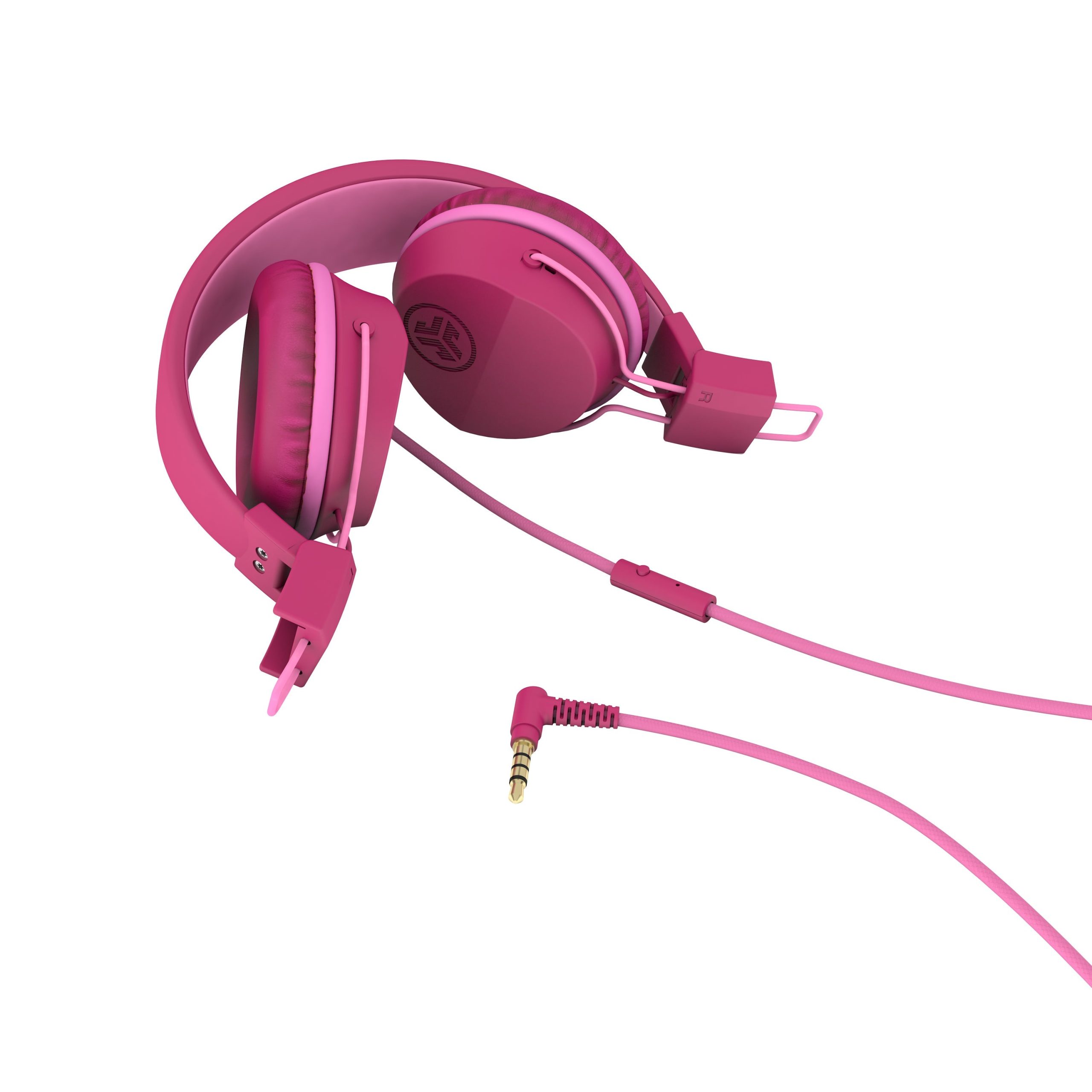 JBuddies Studio On-Ear Kids Wired Headphones Dark Pink - Image 5
