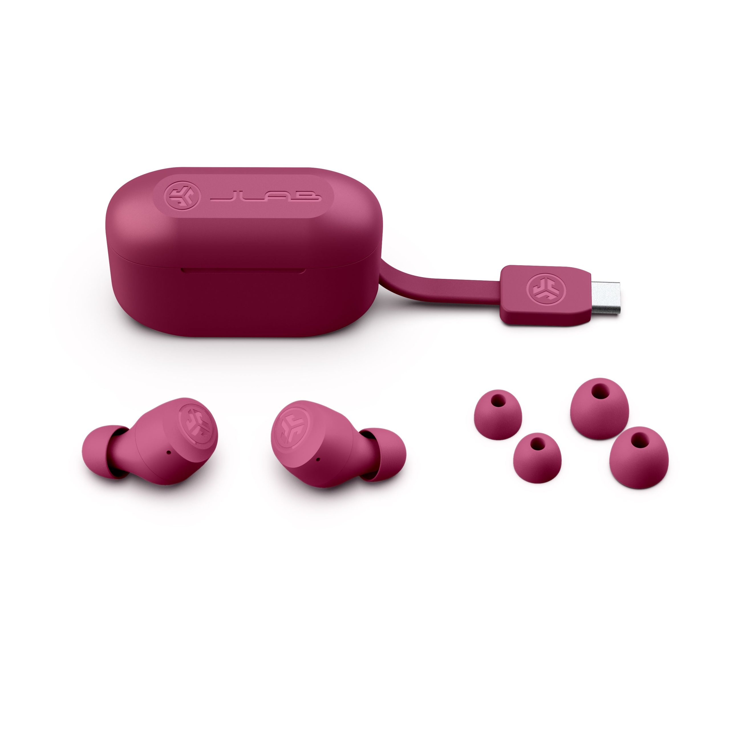 GO POP+ True Wireless Earbuds Dark Pink - Image 6