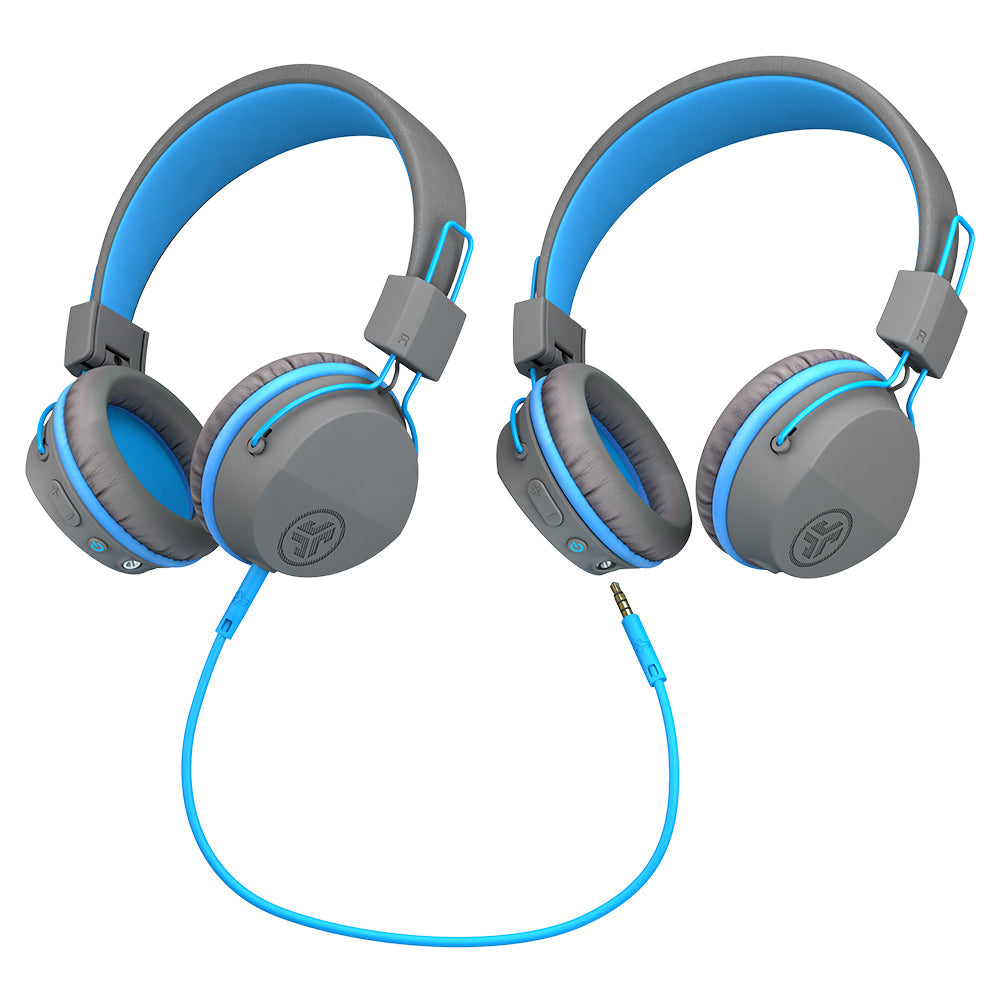 JBuddies Studio Wireless Kids Headphones Graphite/Blue - Image 6