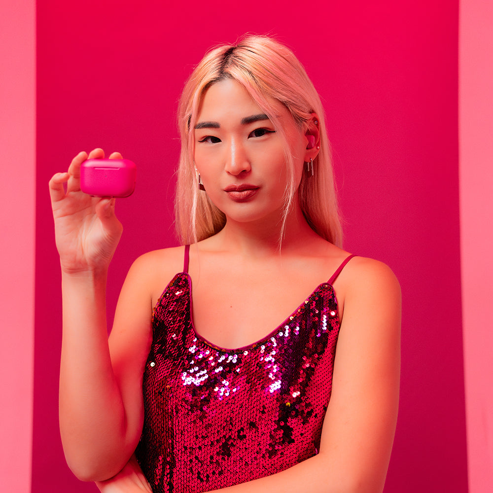 GO POP+ True Wireless Earbuds Dark Pink - Image 4