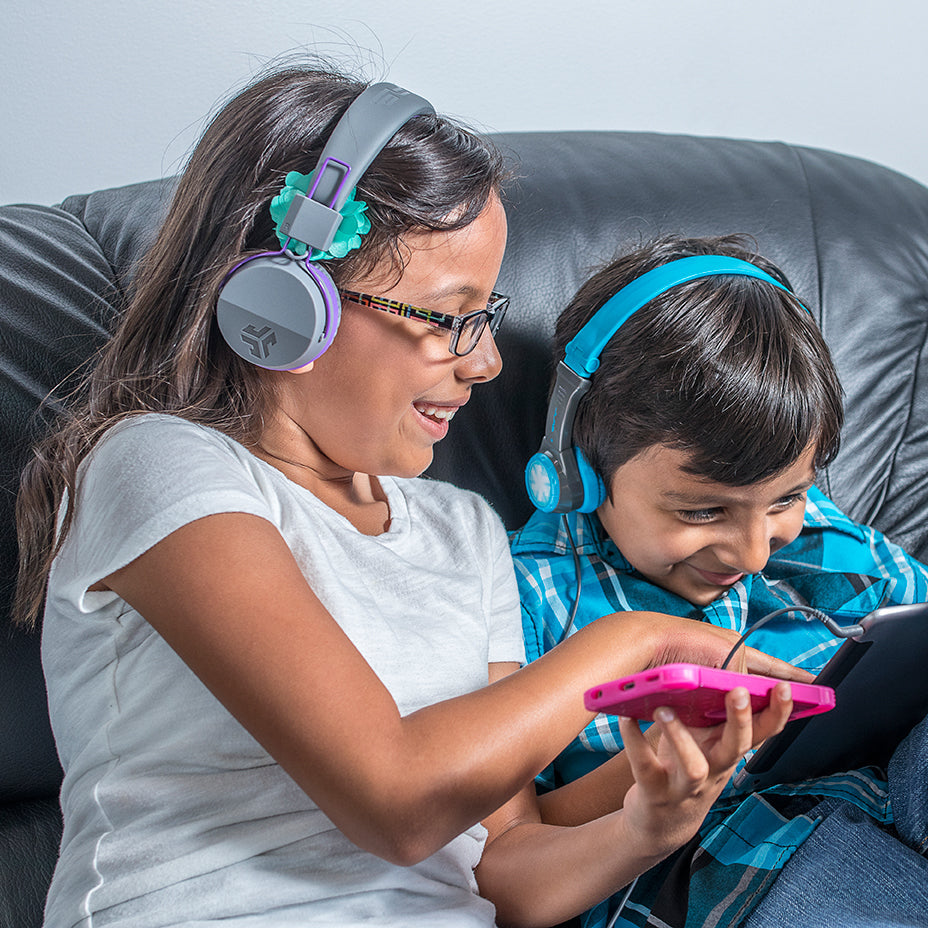 JBuddies Studio Wireless Kids Headphones Graphite/Blue - Image 2