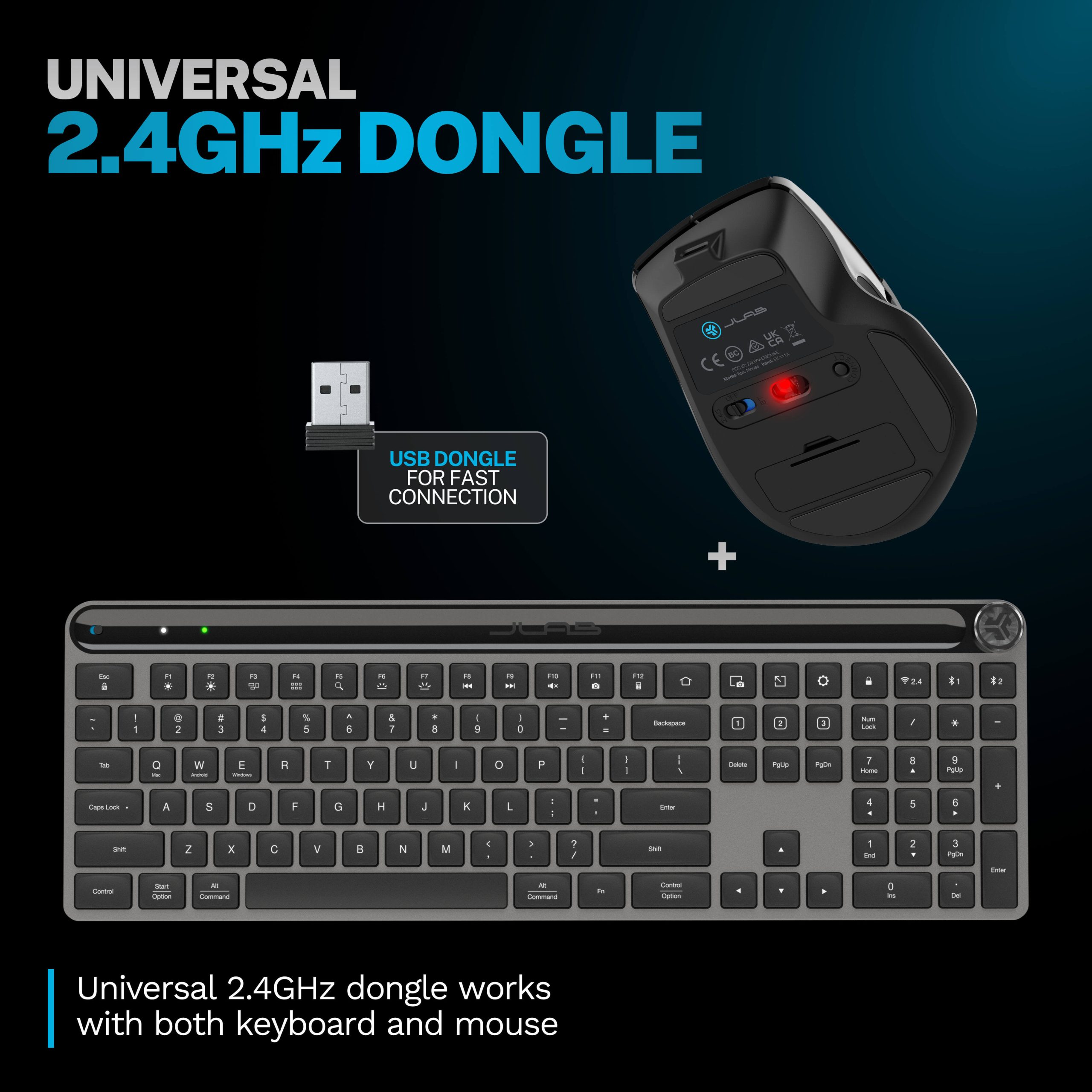 JLab Epic Keyboard Mouse Bundle - Image 3