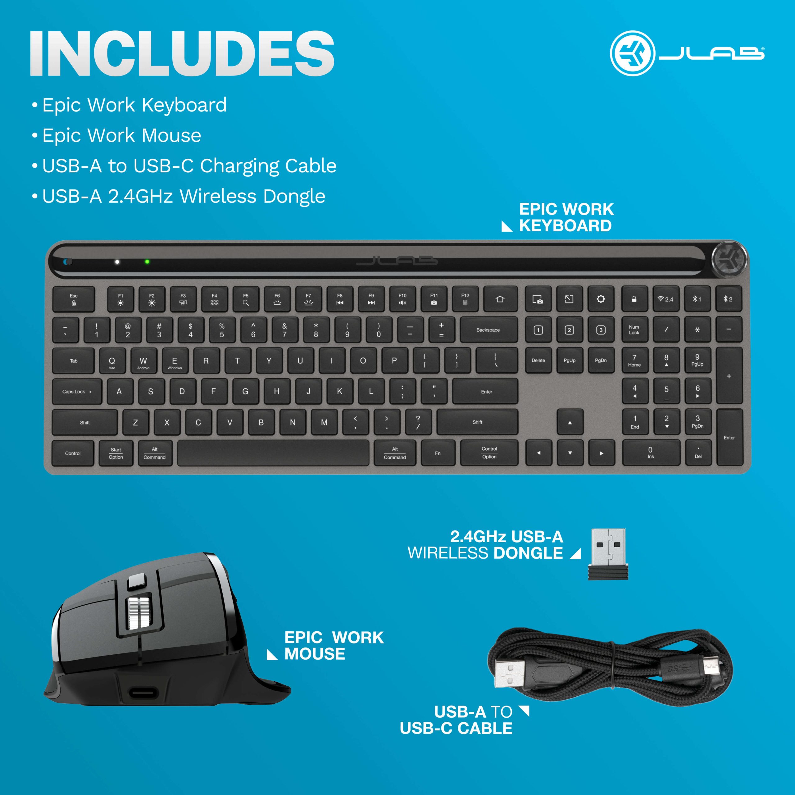 JLab Epic Keyboard Mouse Bundle - Image 7